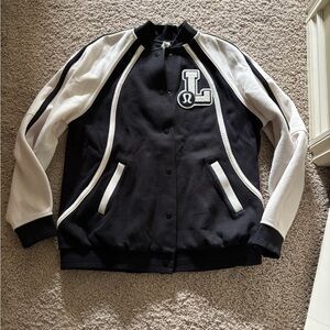 lululemon athletica Varsity Jacket in Black and White XS
